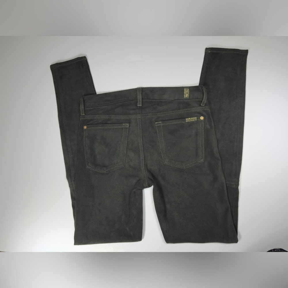 7 For All Mankind Suede Green Pants 🫒🪾